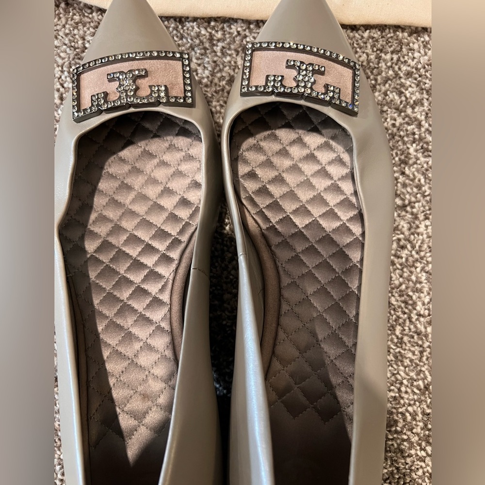 Tory Burch “T” Flat. Worn Once! - image 3